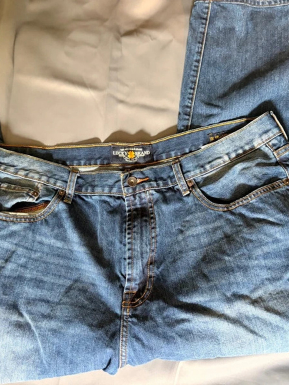 Lucky Brand blue jeans, Size 42"x30